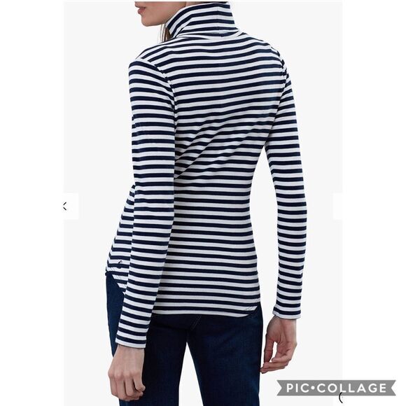 🔥JOULES Clarissa Stripe Roll Neck Top, Stripe sz 6 (M ) New - Picture 4 of 16
